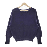 Simplicite 21080700401030 FUR KNIT ドルマンプルオーバー セーター ニット ネイビー レディース シンプリシテェ【中古】4-1227T♪