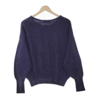 Simplicite 21080700401030 FUR KNIT ドルマンプルオーバー セーター ニット ネイビー レディース シンプリシテェ【中古】4-1227T♪