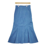 La TOTALITE デニムハギフレアースカート 定価15400円 ロングスカート ブルー レディース ラトータリテ【中古】5-0501M∞