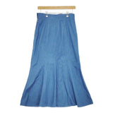 La TOTALITE デニムハギフレアースカート 定価15400円 ロングスカート ブルー レディース ラトータリテ【中古】5-0501M∞