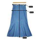 La TOTALITE デニムハギフレアースカート 定価15400円 ロングスカート ブルー レディース ラトータリテ【中古】5-0501M∞