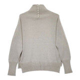 mao made やわらか コットン リブ ハイネック ニット プルオーバー 241106 定価9790円 セーター ニット 24AW グレー レディース マオメイド【中古】5-0501M∞