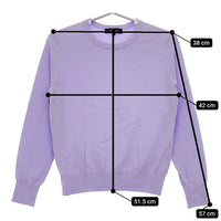 UNTITLED クルーネック セーター ニット ラベンダー レディース アンタイトル【中古】5-0501M∞