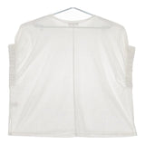 BEAUTY&YOUTH UNITED ARROWS ツイルギャザーショートスリーブカットソー 定価8800円 Ｔシャツ カットソー ホワイト レディース ビューティアンドユース【中古】5-0524S∞
