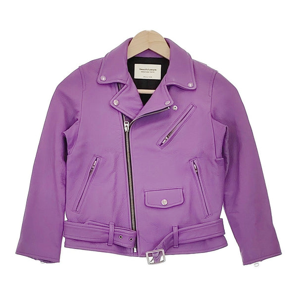 beautiful people 1735402408 サイズ140 レザー 鹿革 ダブルライダース