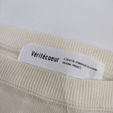 veritecoeur コットン カットソー VCC-375 プルオーバートレーナー スウェット アイボリー レディース ヴェリテクール【中古】5-0501M∞