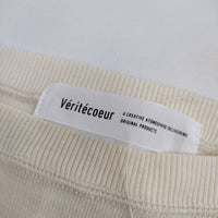 veritecoeur コットン カットソー VCC-375 プルオーバートレーナー スウェット アイボリー レディース ヴェリテクール【中古】5-0501M∞