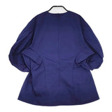 BLAMINK コットンクルーネックランタンスリーブブラウス サイズ36 ブラウス シャツ 23SS ネイビー レディース ブラミンク【中古】5-0608S♪