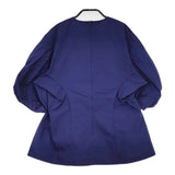 BLAMINK コットンクルーネックランタンスリーブブラウス サイズ36 ブラウス シャツ 23SS ネイビー レディース ブラミンク【中古】5-0608S♪