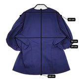 BLAMINK コットンクルーネックランタンスリーブブラウス サイズ36 ブラウス シャツ 23SS ネイビー レディース ブラミンク【中古】5-0608S♪