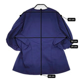 BLAMINK コットンクルーネックランタンスリーブブラウス サイズ36 ブラウス シャツ 23SS ネイビー レディース ブラミンク【中古】5-0608S♪