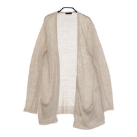 theory MYRIAM LATASHA サイズS リネンニット ボタンレス カーディガン ベージュ レディース セオリー【中古】5-0311M♪