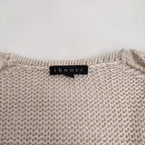 theory MYRIAM LATASHA サイズS リネンニット ボタンレス カーディガン ベージュ レディース セオリー【中古】5-0311M♪