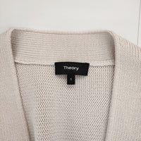 theory MARTELLA CANON サイズS ウールニット ボタンレス カーディガン ライトピンク レディース セオリー【中古】4-1227T♪