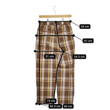 LE GLAZIK JL-2626 20S-KWM-002 サイズ36 チェック パンツ ブラウン ピンク レディース ルグラジック【中古】5-0311M♪