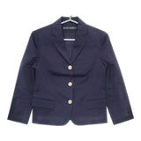 RALPH LAUREN 3B コットン テーラードジャケット ネイビー レディース ラルフローレン【中古】5-0501M∞