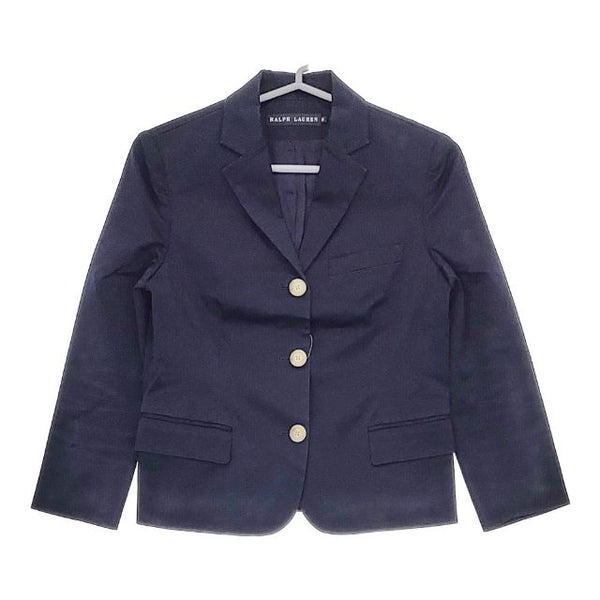 RALPH LAUREN 3B コットン テーラードジャケット ネイビー レディース ラルフローレン【中古】5-0501M∞