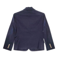 RALPH LAUREN 3B コットン テーラードジャケット ネイビー レディース ラルフローレン【中古】5-0501M∞