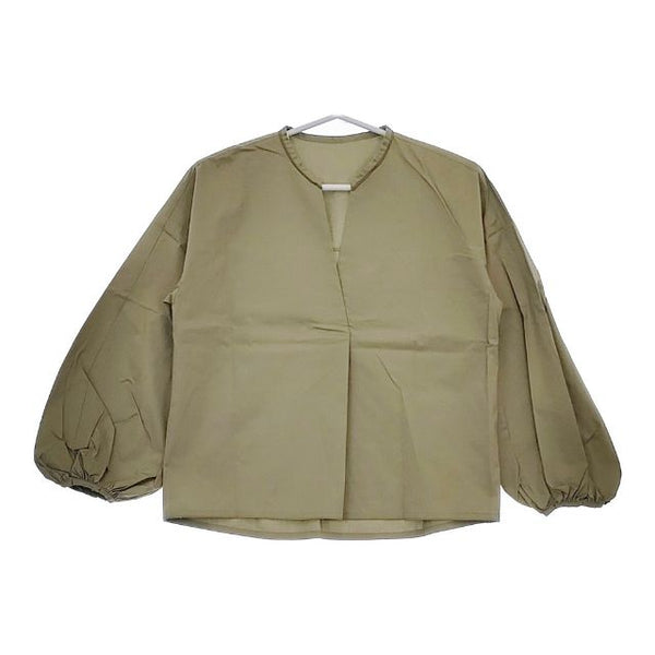 BALLSEY コットンパール ボリュームスリーブブラウス 定価18700円 ブラウス シャツ カーキ レディース ボールジー【中古】5-0501M∞