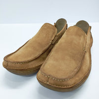 Clarks ヌバック サイズ8 シューズ・靴 ブラウン メンズ クラークス【中古】5-0219G◎