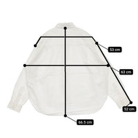 GYMPHLEX スーピマコットンボタンダウンシャツ ty22-113-02 長袖シャツ ホワイト レディース ジムフレックス【中古】5-0806M∞