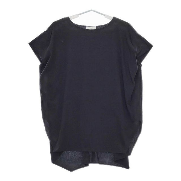 1er Arrondissement プレミアム天竺ニュアンストップス 定価14300円 ブラウス シャツ ブラック レディース プルミエアロンディスモン【中古】5-0524S∞