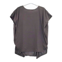 1er Arrondissement プレミアム天竺ニュアンストップス 定価14300円 ブラウス シャツ グレー レディース プルミエアロンディスモン【中古】5-0702S∞