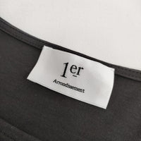 1er Arrondissement プレミアム天竺ニュアンストップス 定価14300円 ブラウス シャツ グレー レディース プルミエアロンディスモン【中古】5-0702S∞