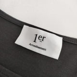 1er Arrondissement プレミアム天竺ニュアンストップス 定価14300円 ブラウス シャツ グレー レディース プルミエアロンディスモン【中古】5-0702S∞