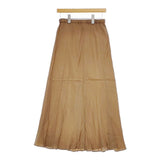 AP STUDIO フィブリルキュプラ スカート 定価22000円 ロングスカート 24SS キャメル レディース エーピーストゥディオ【中古】5-0501M∞