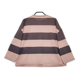 maillot Wide Border 2way Cardigan ワイドボーダー2wayカーディガン 定価15180円 カーディガン ピンク レディース マイヨ【中古】5-0220M∞