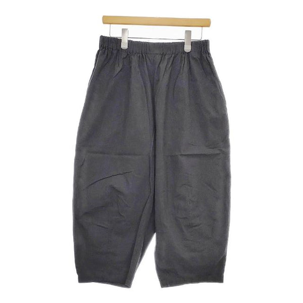 HUIS やわらかシーチングコットンバルーンパンツ 定価22880円 イージー パンツ チャコールグレー レディース ハウス【中古】5-0220M∞