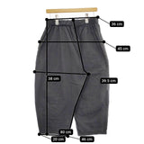 HUIS やわらかシーチングコットンバルーンパンツ 定価22880円 イージー パンツ チャコールグレー レディース ハウス【中古】5-0220M∞