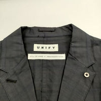 URBAN RESEARCH DOORS/STILL BY HAND UNIFY ユニフィ チェック ジャケット ネイビー レディース アーバンリサーチドアーズ/スティルバイハンド【中古】5-0501M∞