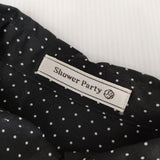 Shower Party ドット コットン ブラウス シャツ ブラック レディース シャワーパーティー【中古】5-0220M∞
