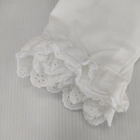 BEAMS BOY/TORI-TO スカラップ レース フリル ブラウス シャツ ホワイト レディース ビームスボーイ/トリト【中古】5-0220M∞