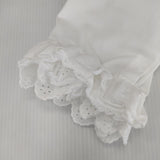 BEAMS BOY/TORI-TO スカラップ レース フリル ブラウス シャツ ホワイト レディース ビームスボーイ/トリト【中古】5-0220M∞