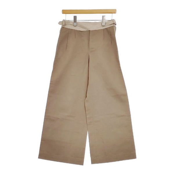 MARGARET HOWELL MHW0781 コットンリネン  パンツ ベージュ レディース マーガレットハウエル【中古】5-0501M∞