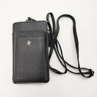 JETSETTER ジェットセッター レザーポシェット ショルダー 牛革 ポシェット ブラック レディース【中古】5-0313G◎