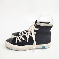 MOONSTAR SHOES LIKE POTTERY サイズ22cm KURUME 久留米 スニーカー ブラック レディース ムーンスター【中古】5-0809G◎