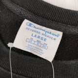 Champion リバースウィーブ 刺繍ロゴ　ホンジュラス製 トレーナー スウェット ブラック レディース チャンピオン【中古】5-0220M∞