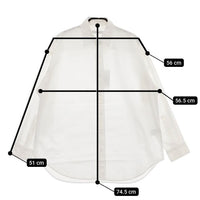 FRAMeWORK コットンレギュラーカラーシャツ 定価10780円 長袖シャツ 23SS オフホワイト レディース フレームワーク【中古】5-0220M∞