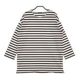 JOURNAL STANDARD コットンボーダー オーバーサイズ 長袖Ｔシャツ カットソー ロンＴ ホワイト ブラック レディース ジャーナルスタンダード【中古】5-0220M∞