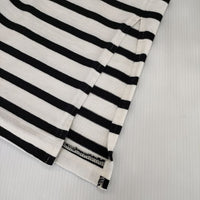 JOURNAL STANDARD コットンボーダー オーバーサイズ 長袖Ｔシャツ カットソー ロンＴ ホワイト ブラック レディース ジャーナルスタンダード【中古】5-0220M∞
