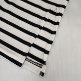 JOURNAL STANDARD コットンボーダー オーバーサイズ 長袖Ｔシャツ カットソー ロンＴ ホワイト ブラック レディース ジャーナルスタンダード【中古】5-0220M∞