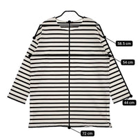 JOURNAL STANDARD コットンボーダー オーバーサイズ 長袖Ｔシャツ カットソー ロンＴ ホワイト ブラック レディース ジャーナルスタンダード【中古】5-0220M∞