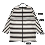 JOURNAL STANDARD コットンボーダー オーバーサイズ 長袖Ｔシャツ カットソー ロンＴ ホワイト ブラック レディース ジャーナルスタンダード【中古】5-0220M∞
