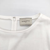 UNITED ARROWS トリアセテート ポリエステル 1521-299-1229 サテン ブラウス シャツ オフホワイト レディース ユナイテッドアローズ【中古】5-0501M∞