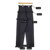 ATON WOOL GABARDINE WIDE PANTS 定価50600円 サイズ00 パンツ ブラック レディース エイトン【中古】5-0123T△