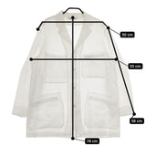 ARTS&SCIENCE Perfumer's jacket パフューマージャケット 0211-U2108-1000 リネン ジャケット 21SS ホワイト レディース アーツ&サイエンス【中古】5-0409M∞